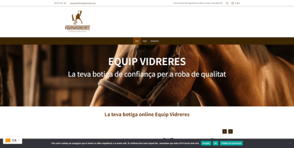 Botiga online Hípica Equip Vidreres