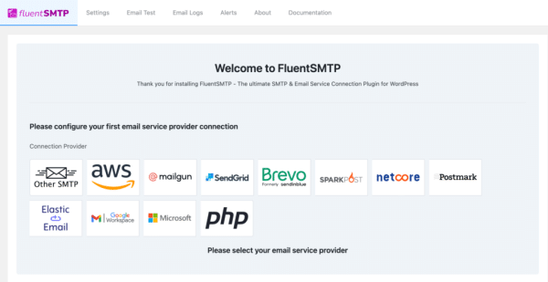 Configurar FluentSMTP